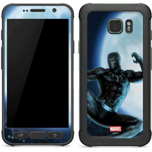 Marvel Black Panther Jumping Through Air Galaxy S7 Active Skin