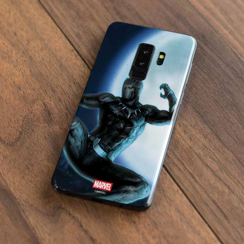 Marvel Black Panther Jumping Through Air Galaxy S9 Plus Skin