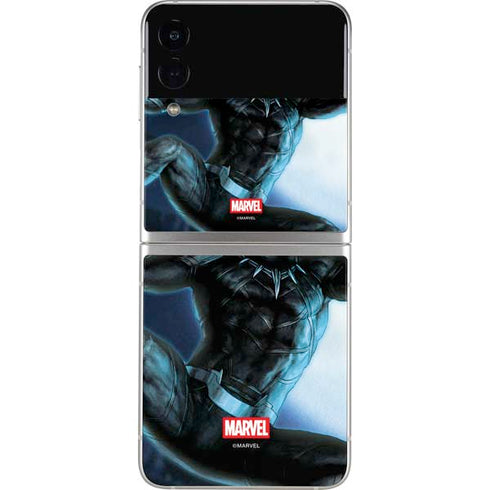 Marvel Black Panther Jumping Through Air Galaxy Z Flip3 5G Skin