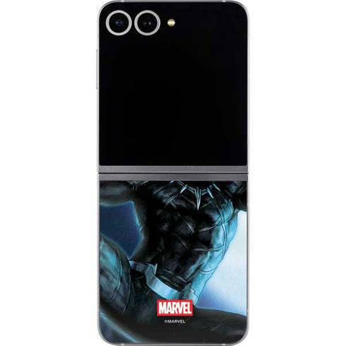 Marvel Black Panther Jumping Through Air Galaxy Z Flip6 Skin