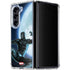 Marvel Black Panther Jumping Through Air Galaxy Z Fold5 5G Clear Case