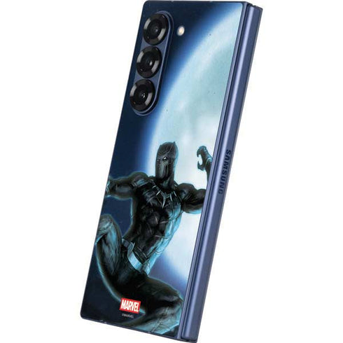 Marvel Black Panther Jumping Through Air Galaxy Z Fold6 Skin
