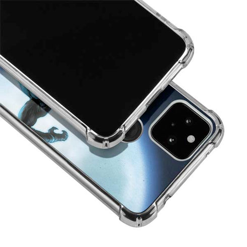 Marvel Black Panther Jumping Through Air Google Pixel 5a 5G Clear Case