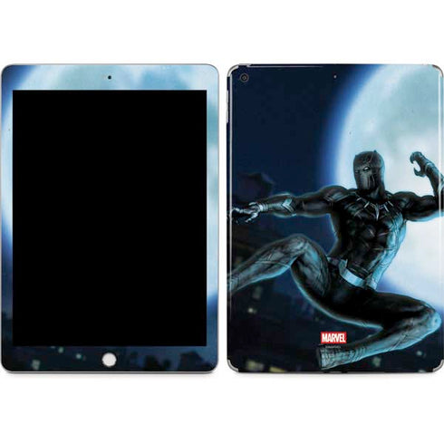 Marvel Black Panther Jumping Through Air Apple iPad Skin