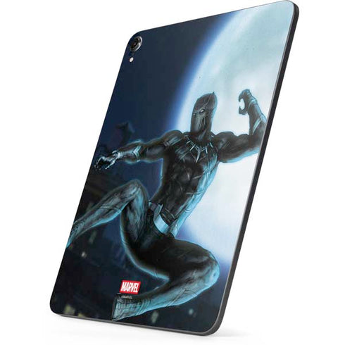 Marvel Black Panther Jumping Through Air Apple iPad Pro Skin