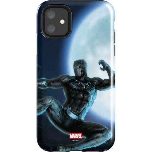 Marvel Black Panther Jumping Through Air iPhone 11 Impact Case