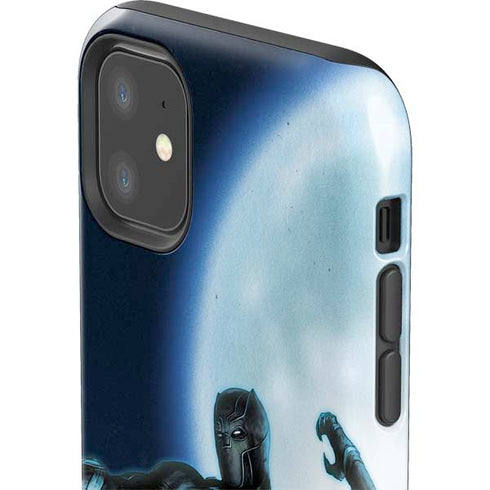 Marvel Black Panther Jumping Through Air iPhone 11 Impact Case