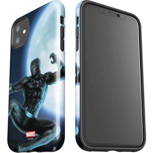 Marvel Black Panther Jumping Through Air iPhone 11 Impact Case