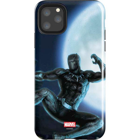 Marvel Black Panther Jumping Through Air iPhone Cases