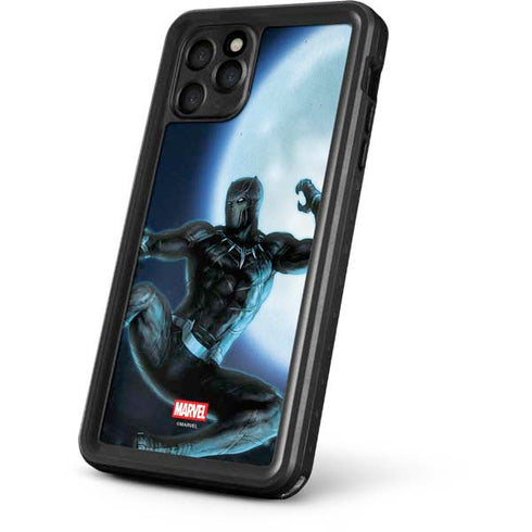 Marvel Black Panther Jumping Through Air iPhone 11 Pro Waterproof Case