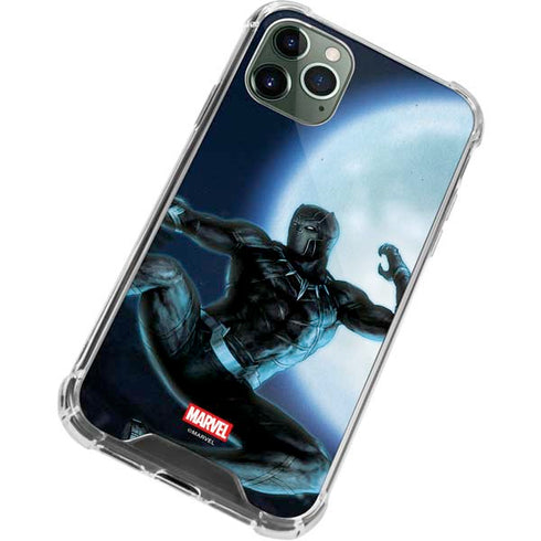 Marvel Black Panther Jumping Through Air iPhone 12 Pro Clear Case