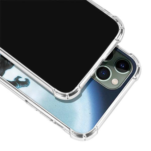 Marvel Black Panther Jumping Through Air iPhone 12 Pro Max Clear Case