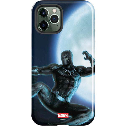 Marvel Black Panther Jumping Through Air iPhone 12 Pro Max Impact Case