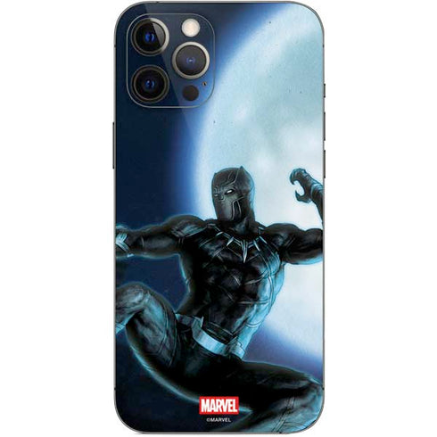 Marvel Black Panther Jumping Through Air iPhone 12 Pro Max Skin