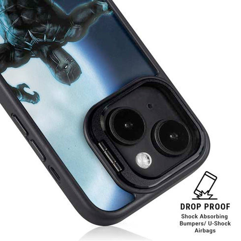 Marvel Black Panther Jumping Through Air iPhone 13 Kickstand Case