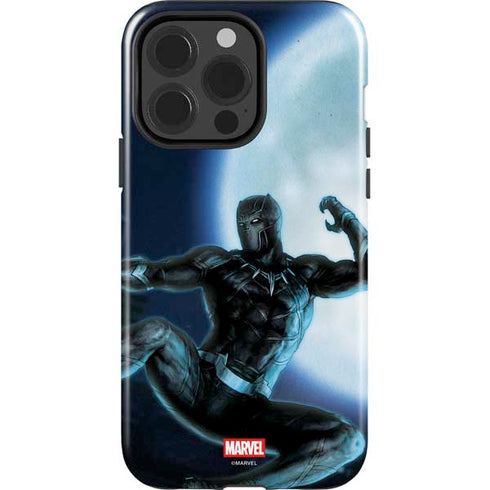 Marvel Black Panther Jumping Through Air iPhone 13 Pro Impact Case