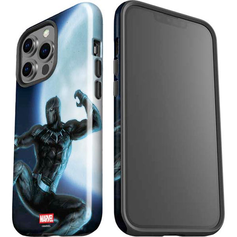 Marvel Black Panther Jumping Through Air iPhone 13 Pro Impact Case