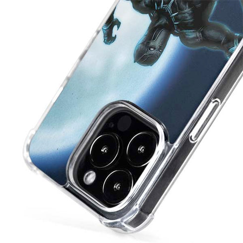 Marvel Black Panther Jumping Through Air iPhone 13 Pro MagSafe Case