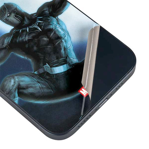 Marvel Black Panther Jumping Through Air iPhone 13 Skin