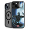 Marvel Black Panther Jumping Through Air iPhone 14 Plus Kickstand Case