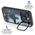 Marvel Black Panther Jumping Through Air iPhone 14 Plus Kickstand Case