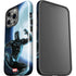 Marvel Black Panther Jumping Through Air iPhone 14 Pro Impact Case