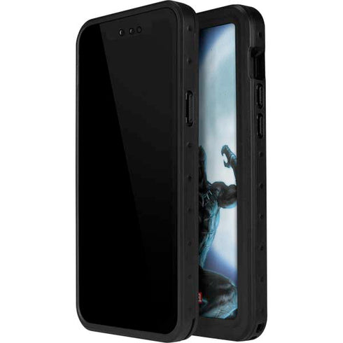 Marvel Black Panther Jumping Through Air iPhone 14 Pro Waterproof Case