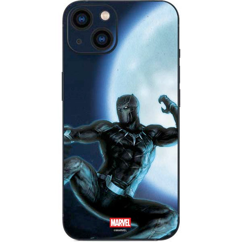Marvel Black Panther Jumping Through Air iPhone 14 Skin