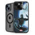 Marvel Black Panther Jumping Through Air iPhone 15 Plus Kickstand Case