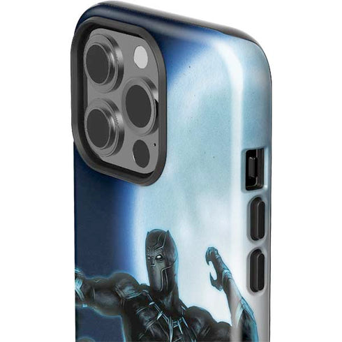 Marvel Black Panther Jumping Through Air iPhone 15 Pro Impact Case