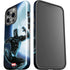 Marvel Black Panther Jumping Through Air iPhone 15 Pro Impact Case