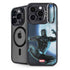 Marvel Black Panther Jumping Through Air iPhone 15 Pro Kickstand Case