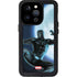 Marvel Black Panther Jumping Through Air iPhone 15 Pro Waterproof Case