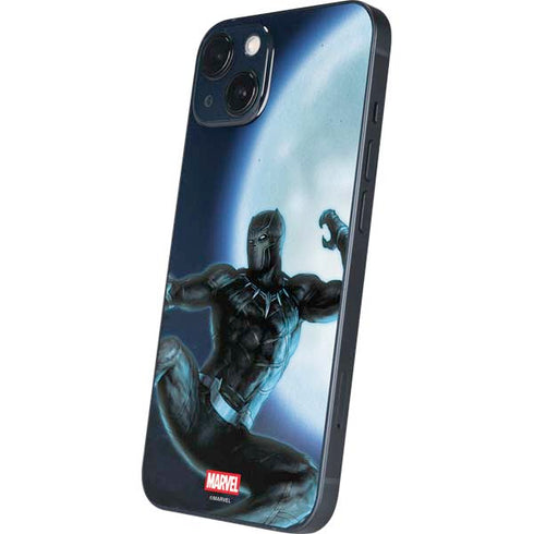 Marvel Black Panther Jumping Through Air iPhone 15 Skin