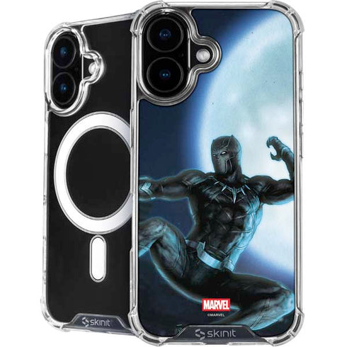 Marvel Black Panther Jumping Through Air iPhone 16 Plus MagSafe Case