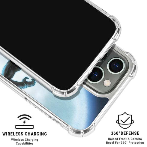 Marvel Black Panther Jumping Through Air iPhone 16 Pro Max Clear Case