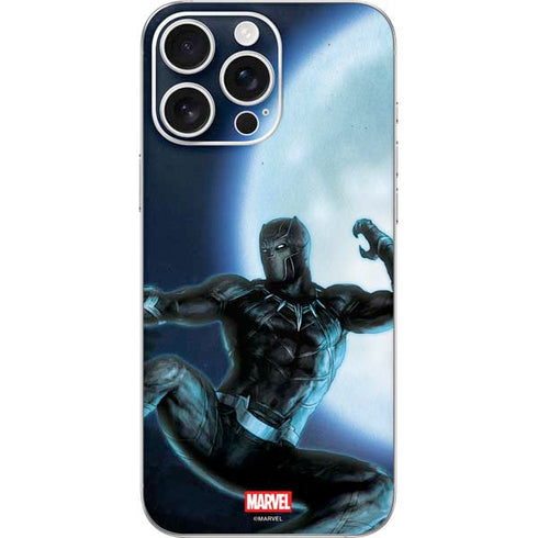 Marvel Black Panther Jumping Through Air iPhone 16 Pro Max Skin