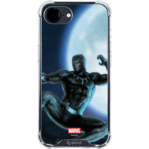 Marvel Black Panther Jumping Through Air iPhone 16e Clear Case