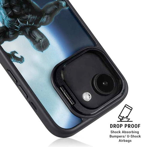 Marvel Black Panther Jumping Through Air iPhone 16e Kickstand Case
