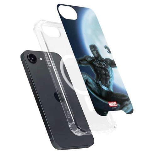 Marvel Black Panther Jumping Through Air iPhone 16e MagSafe Case