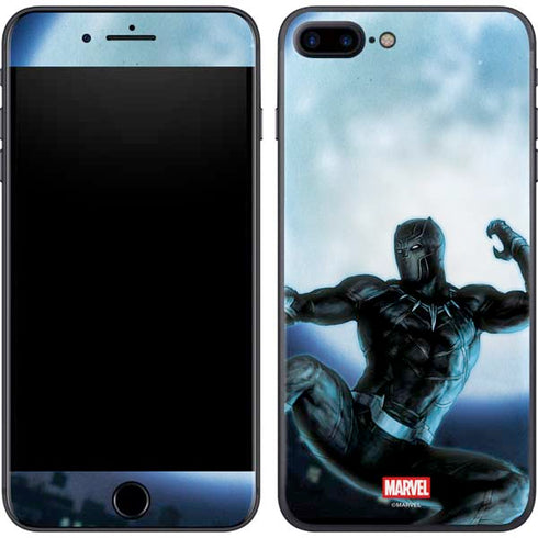 Marvel Black Panther Jumping Through Air iPhone 7 Plus Skin