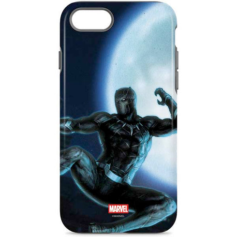 Marvel Black Panther Jumping Through Air iPhone Cases