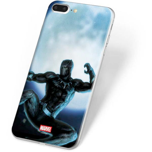 Marvel Black Panther Jumping Through Air iPhone 8 Plus Skin