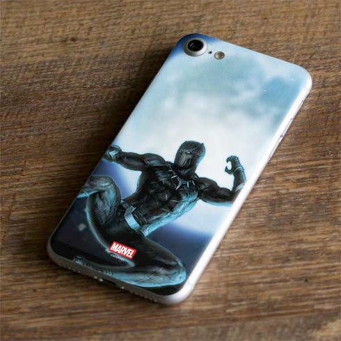 Marvel Black Panther Jumping Through Air iPhone 8 Skin