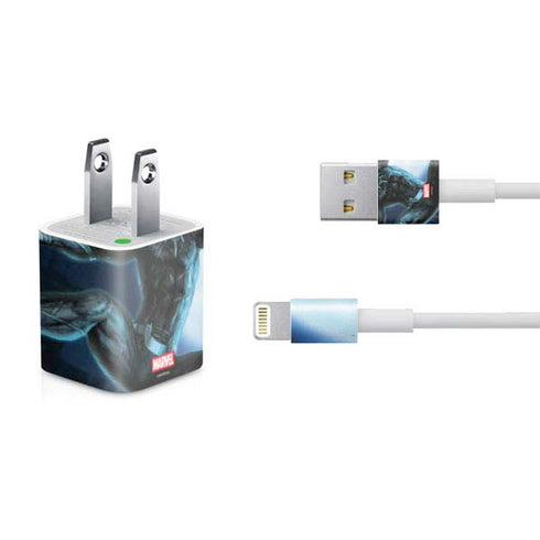 Marvel Black Panther Jumping Through Air iPhone Charger (5W USB) Skin