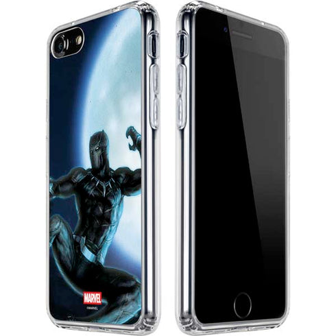 Marvel Black Panther Jumping Through Air iPhone SE (2nd & 3rd Gen) Clear Case