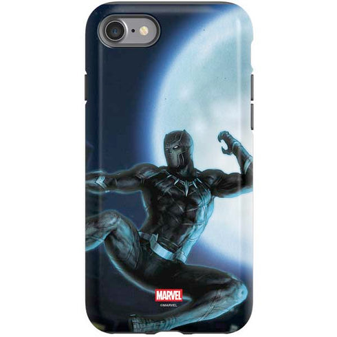 Marvel Black Panther Jumping Through Air iPhone SE (2nd & 3rd Gen) Pro Case