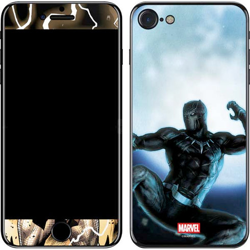 Marvel Black Panther Jumping Through Air iPhone SE (2nd & 3rd Gen) Skin
