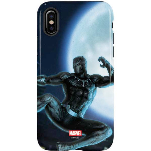 Marvel Black Panther Jumping Through Air iPhone X Pro Case