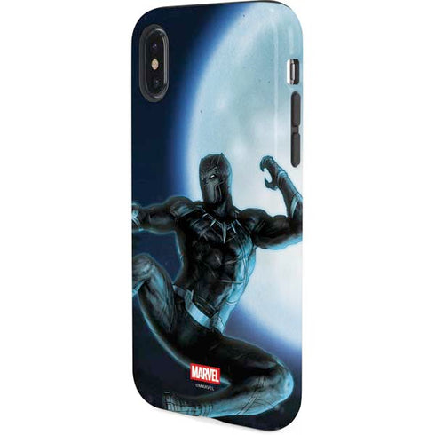 Marvel Black Panther Jumping Through Air iPhone X Pro Case